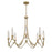 Savoy House Sofia 8 Lt Chandelier, Clear Bubble, Noble Brass