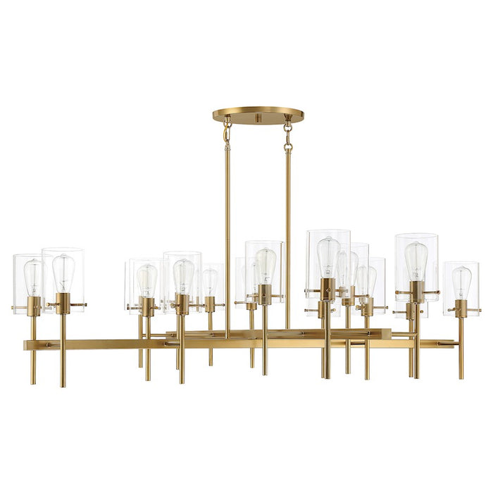 Savoy House Vista 16-Light Chandelier, Burnished Brass