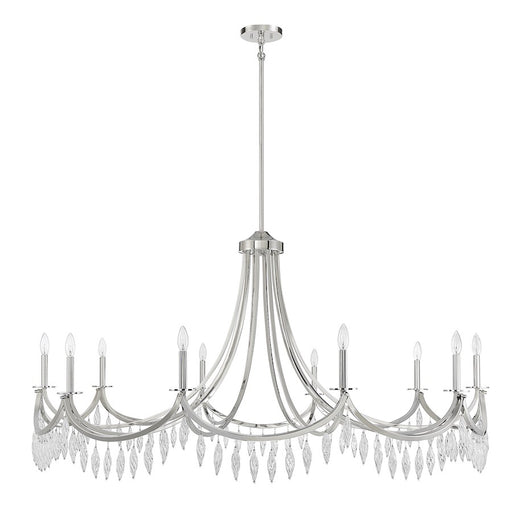Savoy House Kameron 10-Light Chandelier, Polished Nickel