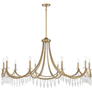Savoy House Kameron 10-Light Chandelier, Warm Brass - 1-1805-10-322