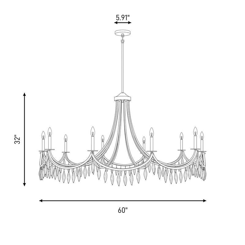 Savoy House Kameron 10 Light Chandelier