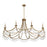 Savoy House Kameron 10-Light Chandelier, Warm Brass