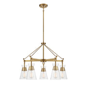 Savoy House Lakewood 5-Light Chandelier, Warm Brass - 1-1832-5-322