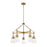 Savoy House Lakewood 5-Light Chandelier, Warm Brass