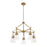 Savoy House Lakewood 5-Light Chandelier, Warm Brass