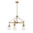 Savoy House Lakewood 5-Light Chandelier, Warm Brass
