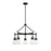 Savoy House Lakewood 5-Light Chandelier, Matte Black - 1-1832-5-89