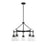 Savoy House Lakewood 5-Light Chandelier, Matte Black