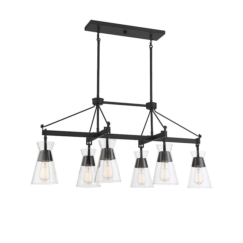Savoy House Lakewood 6 Light Linear Chandelier