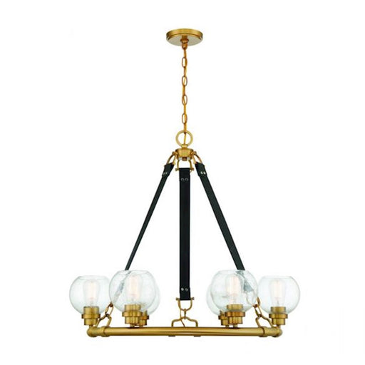 Savoy House Bozeman 6-Light Chandelier, Warm Brass - 1-1838-6-322