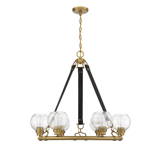 Savoy House Bozeman 6-Light Chandelier, Warm Brass