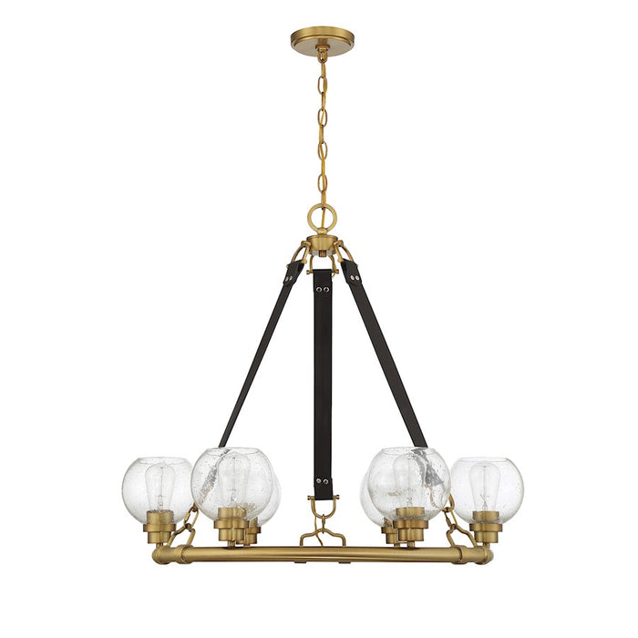 Savoy House Bozeman 6-Light Chandelier, Warm Brass