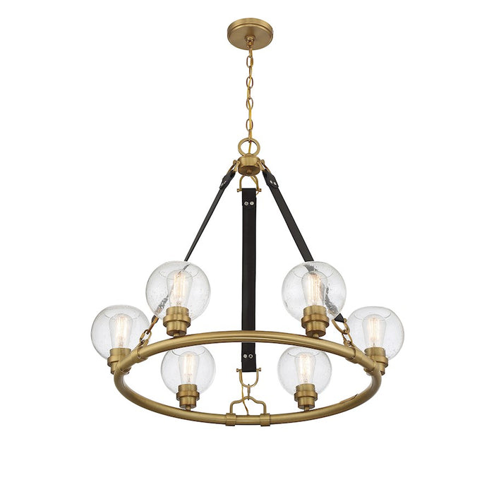 Savoy House Bozeman 6-Light Chandelier, Warm Brass