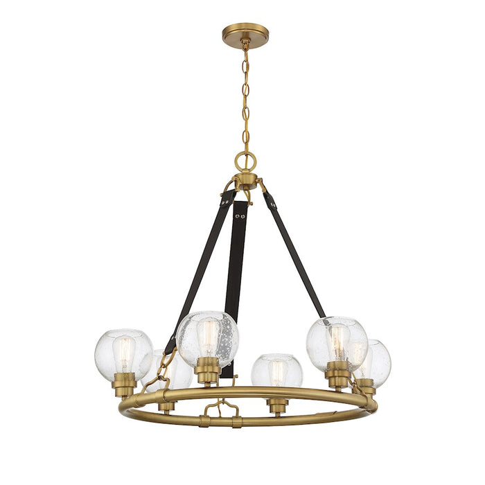 Savoy House Bozeman 6-Light Chandelier, Warm Brass