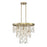 Savoy House Livorno 4-Light Chandelier, Noble Brass