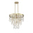 Savoy House Livorno 4-Light Chandelier, Noble Brass