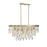 Savoy House Livorno 8 Light Linear Chandelier, Noble Brass