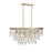 Savoy House Livorno 8-Light Oval Chandelier, Noble Brass