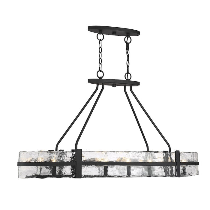 Savoy House Hudson 10-Light Oval Chandelier, Matte Black