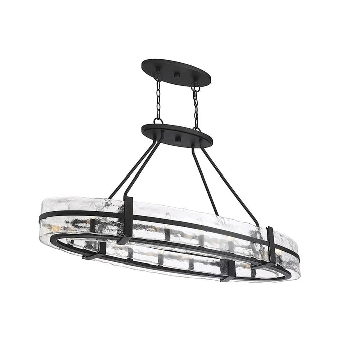 Savoy House Hudson 10-Light Oval Chandelier, Matte Black