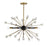 Savoy House Ariel 6-Light Chandelier, Como Black/Gold Accents