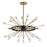 Savoy House Ariel 6-Light Chandelier, Como Black/Gold Accents