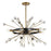 Savoy House Ariel 6-Light Chandelier, Como Black/Gold Accents