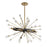 Savoy House Ariel 6-Light Oval Chandelier, Como Black/Gold Accents