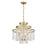 Savoy House Luna 4-Light Chandelier, Warm Brass