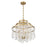 Savoy House Luna 4-Light Chandelier, Warm Brass