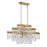 Savoy House Luna 10-Light Oval Chandelier, Warm Brass