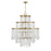 Savoy House Luna 15-Light Chandelier, Warm Brass