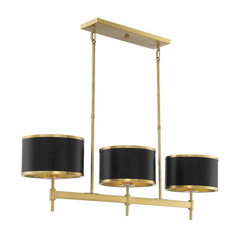 Savoy House Delphi 3 Light Linear Chandelier
