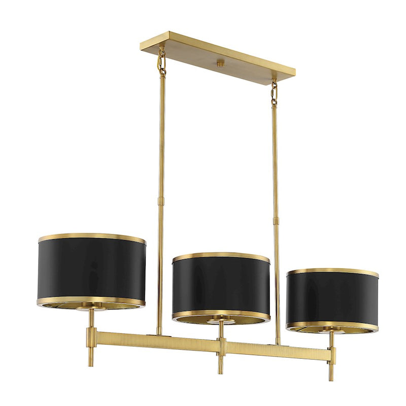 Savoy House Delphi 3 Light Linear Chandelier