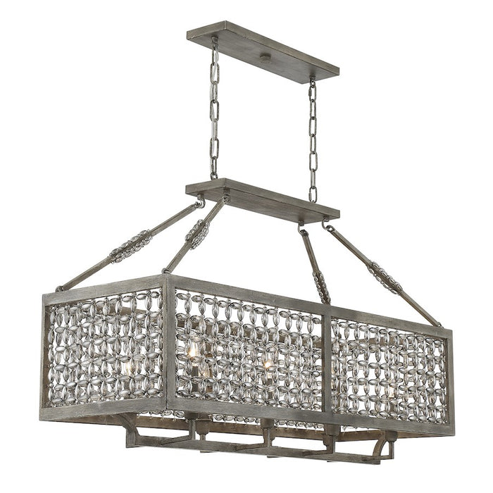 Savoy House Tyanna 8-Light Linear Chandelier, Aspen