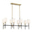 Savoy House Tivoli 8Lt Linear Chandelier, Black/Brass - 1-1889-8-143