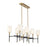 Savoy House Tivoli 8Lt Linear Chandelier, Black/Brass