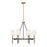 Savoy House Tivoli 6Lt 24" Chandelier, Black/Brass - 1-1893-6-143