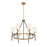 Savoy House Tivoli 6Lt 24" Chandelier, Black/Brass