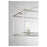 Savoy House Palladian 5-Light Linear Chandelier, Satin Nickel