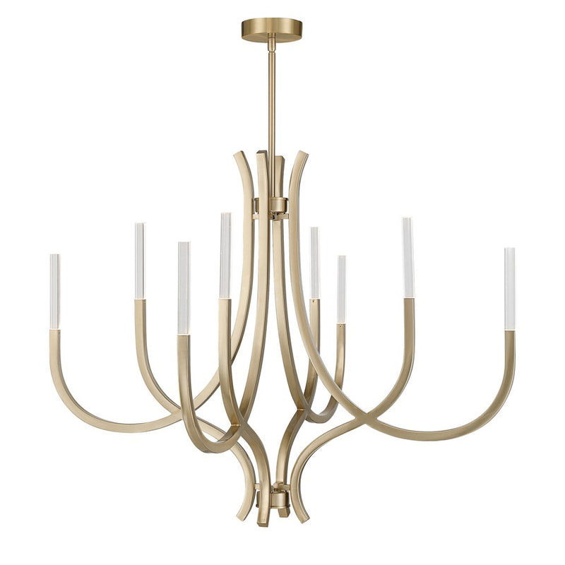 Savoy House Bradford 8Lt Chandelier, Brass/Clear, Noble Brass - 1-1900-8-127