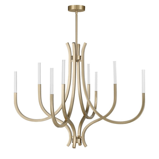 Savoy House Bradford 8Lt Chandelier, Brass/Clear, Noble Brass