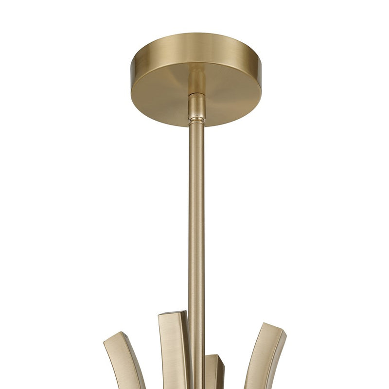 Savoy House Bradford 8Lt Chandelier, Brass/Clear, Noble Brass