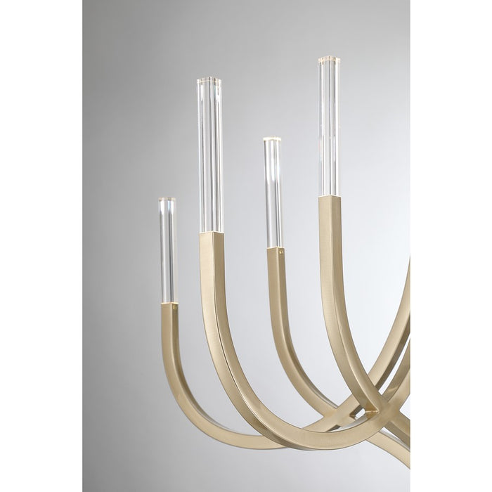 Savoy House Bradford 8Lt Chandelier, Brass/Clear, Noble Brass