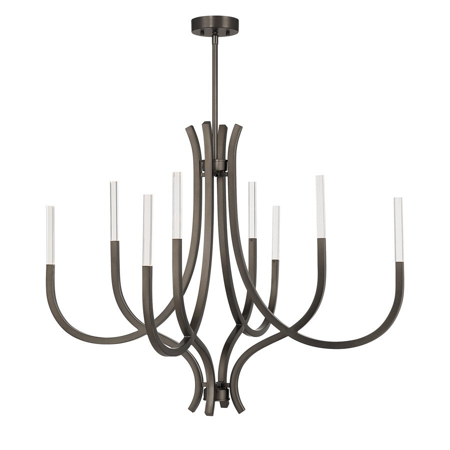 Savoy House Bradford 8Lt Chandelier, Bronze/Clear - 1-1900-8-15