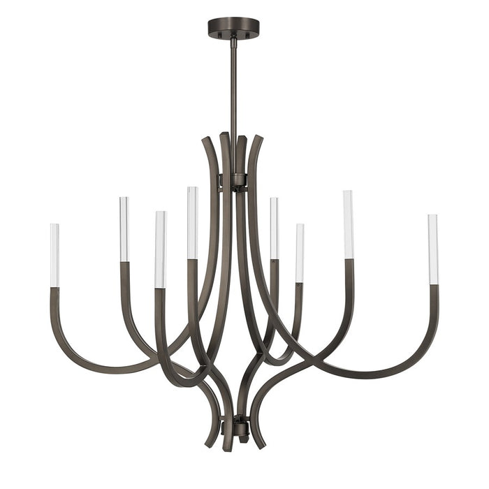 Savoy House Bradford 8Lt Chandelier, Bronze/Clear