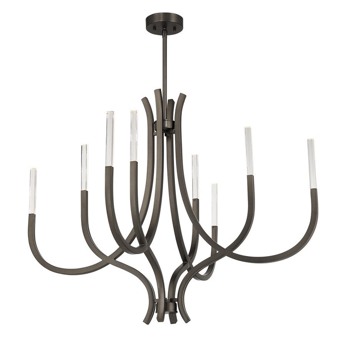 Savoy House Bradford 8Lt Chandelier, Bronze/Clear