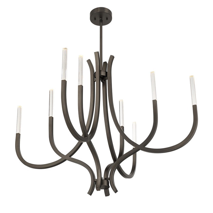 Savoy House Bradford 8Lt Chandelier, Bronze/Clear
