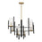 Savoy House Midland 6Lt Chandelier, Black/Brass - 1-1906-6-143