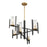 Savoy House Midland 6Lt Chandelier, Black/Brass